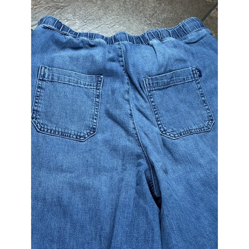 Pilcro Anthropologie Ultra Wide Leg Flare The Coastal Jeans Blue Cotton XS - Picture 9 of 9